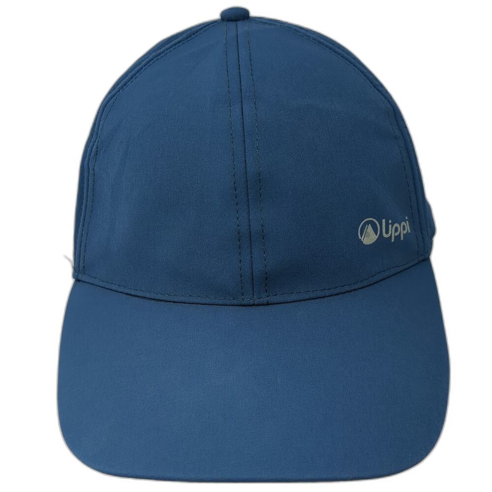 Lippi Snapback Blue Hat One Size Perforated Quick Dry Nylon Spandex Athletic
